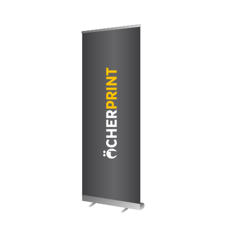 Roll-Up Budget | B 85 cm x H 200 cm | einseitig bedruckt