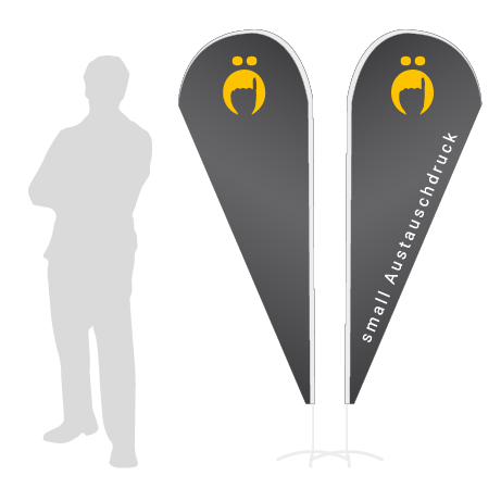 Beachflag Drop Austauschdruck | Small (190 cm) | beidseitig bedruckt