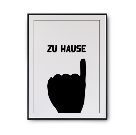 Plakat Aachen &quot;Zu Hause&quot;